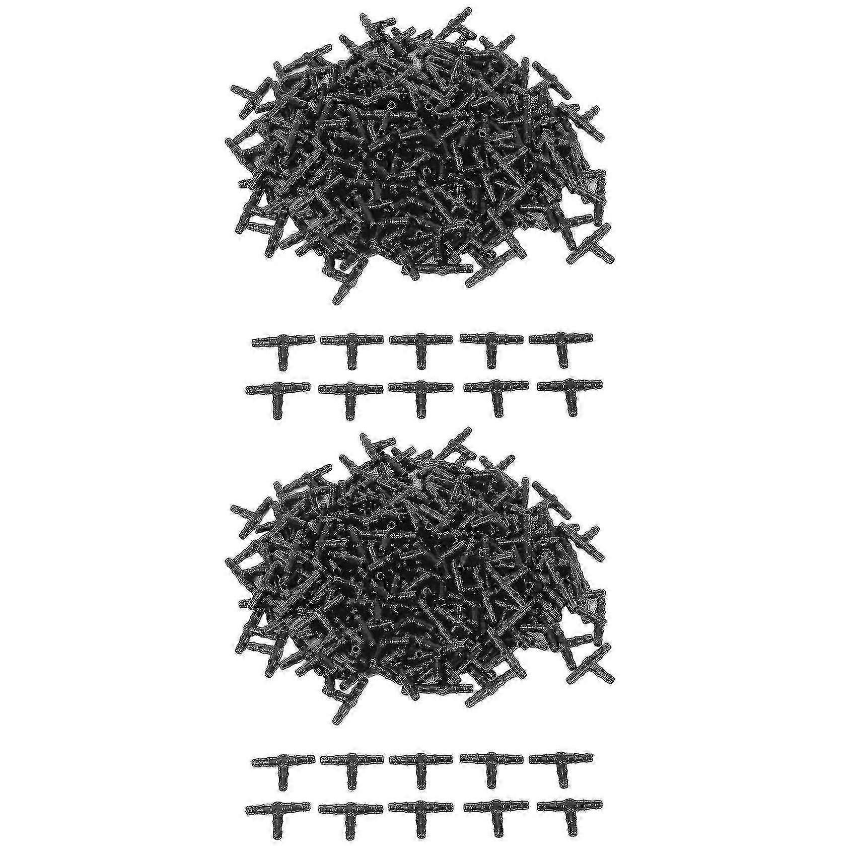 200pcs Barb Tee Fittings, compatible with 1/4" water pipe fittings