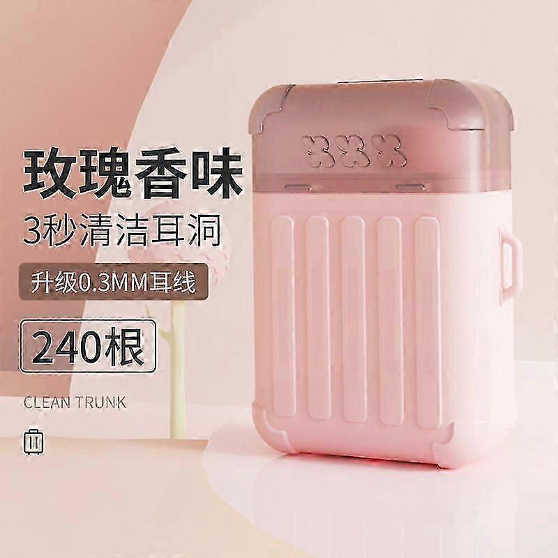 منظف ثقب الأذن ، منظف ثقب القرط ، مجموعة تنظيف الرعاية اللاحقة لثقب الأذن مع 240 قطعة من خيط تنظيف ثقب الأذن القابل للتصرف ومحلول تنظيف 15 مل