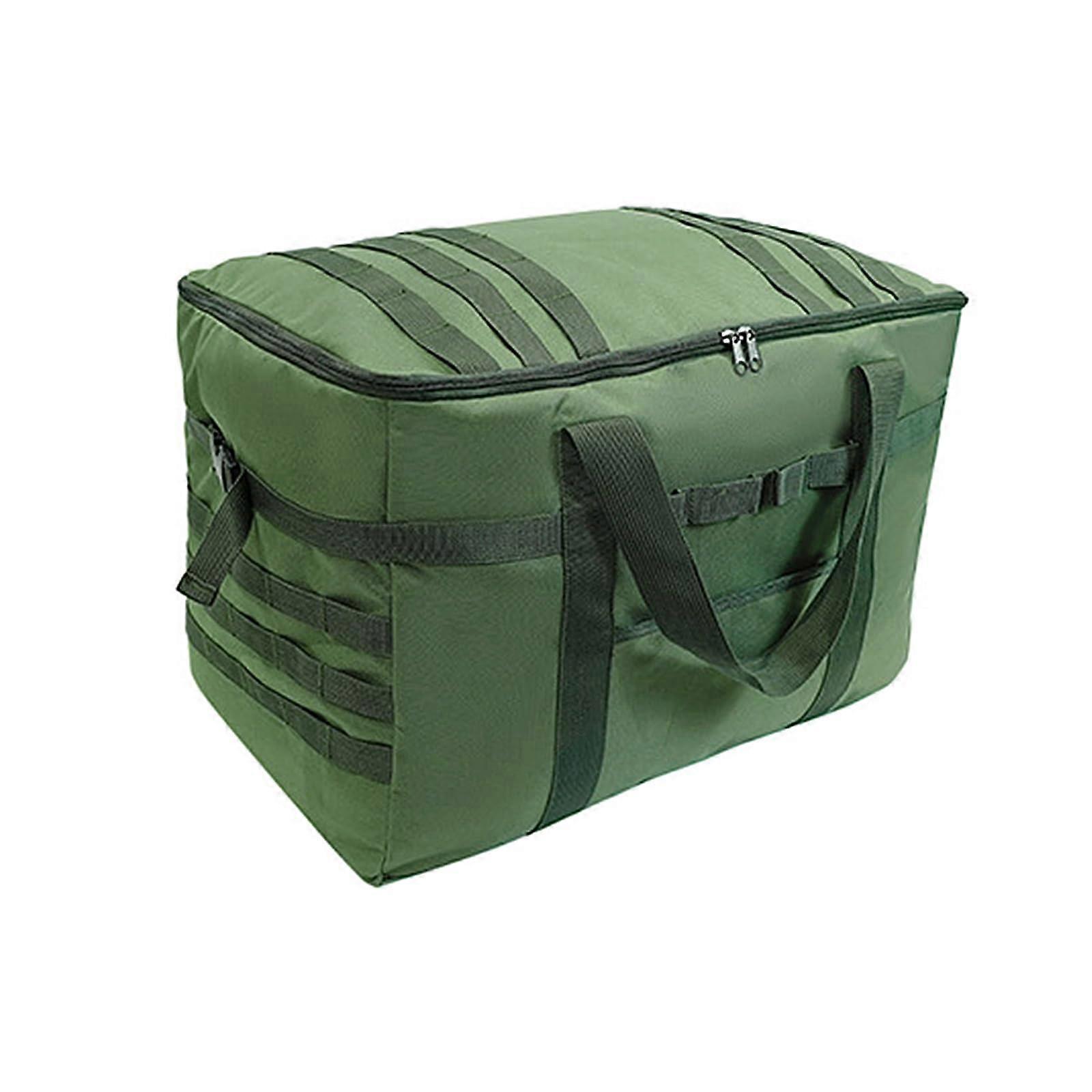 Camping Tableware Organizer Bag - Portable Large Capacity Cooking Utensils Storage Tote for Outdoor Picnic Activities