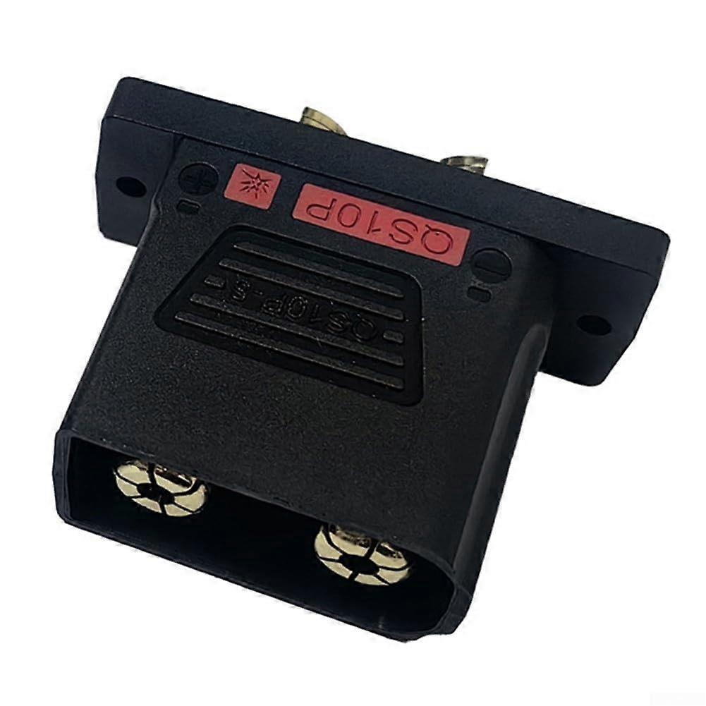 QS10P S goldplated brass battery connector for remotecontrolled toys and current electrical devices (male)