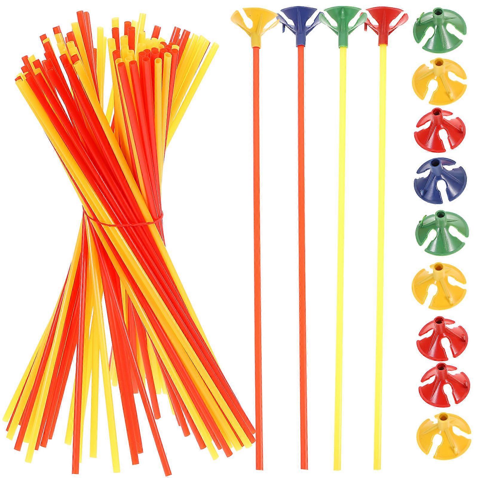 Mixed Color Balloon Stands for Table Centerpiece Party Planners Event Organizers 32cm Cylindrical Shape 100Pcs