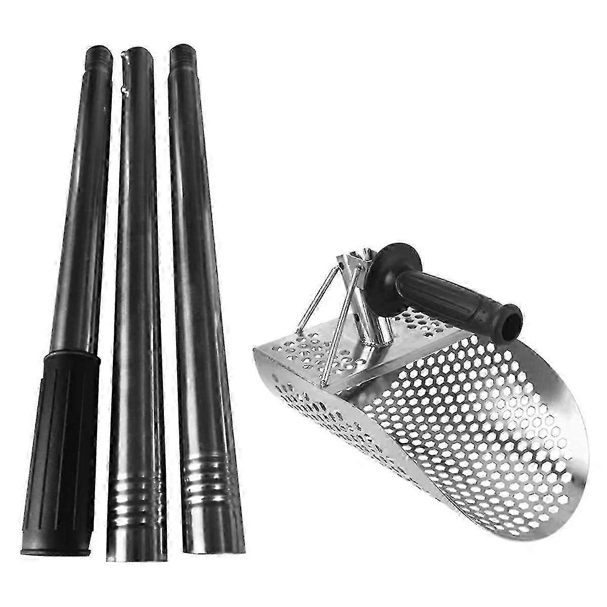 Heavy Duty Long Handle Sand Shovel for Metal Detecting - Handheld Tool Compatible with Underwater Treasure Hunting Activities