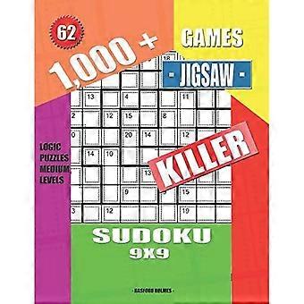 1000 + spel pussel killer sudoku 9x9 : logik pussel medium nivåer