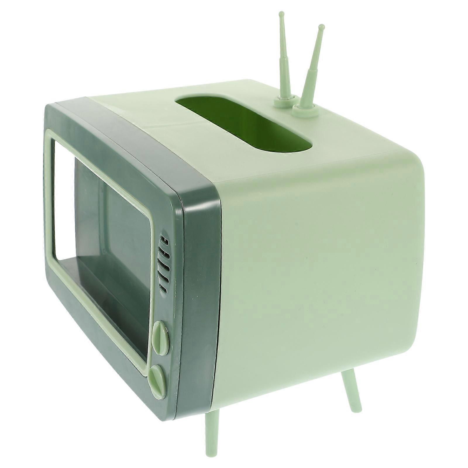 Decorative Tissue Paper Box PP Material Office Use Rectangular Shape Facial Tissue Box 1Set