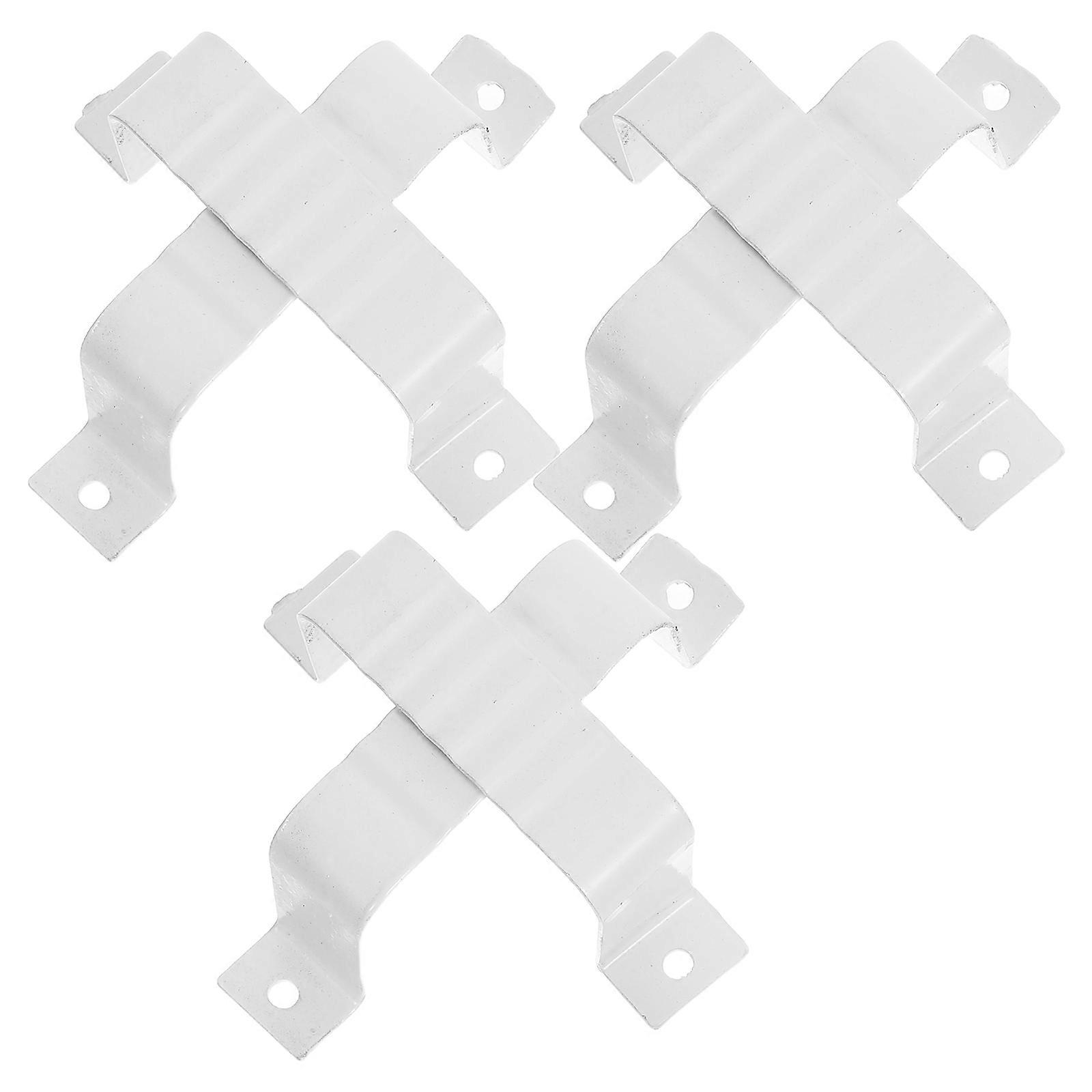6pcs High Strength Downspout Straps, Durable Weather Resistant Water Pipe Clamps for Rainwater Management, Easy Installation for Villas and Gardens,
