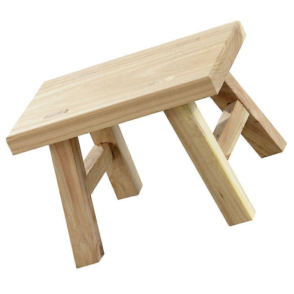 Childrens Step Stool Household Solid Wood Stool Bedroom Easy to Clean 1Pack