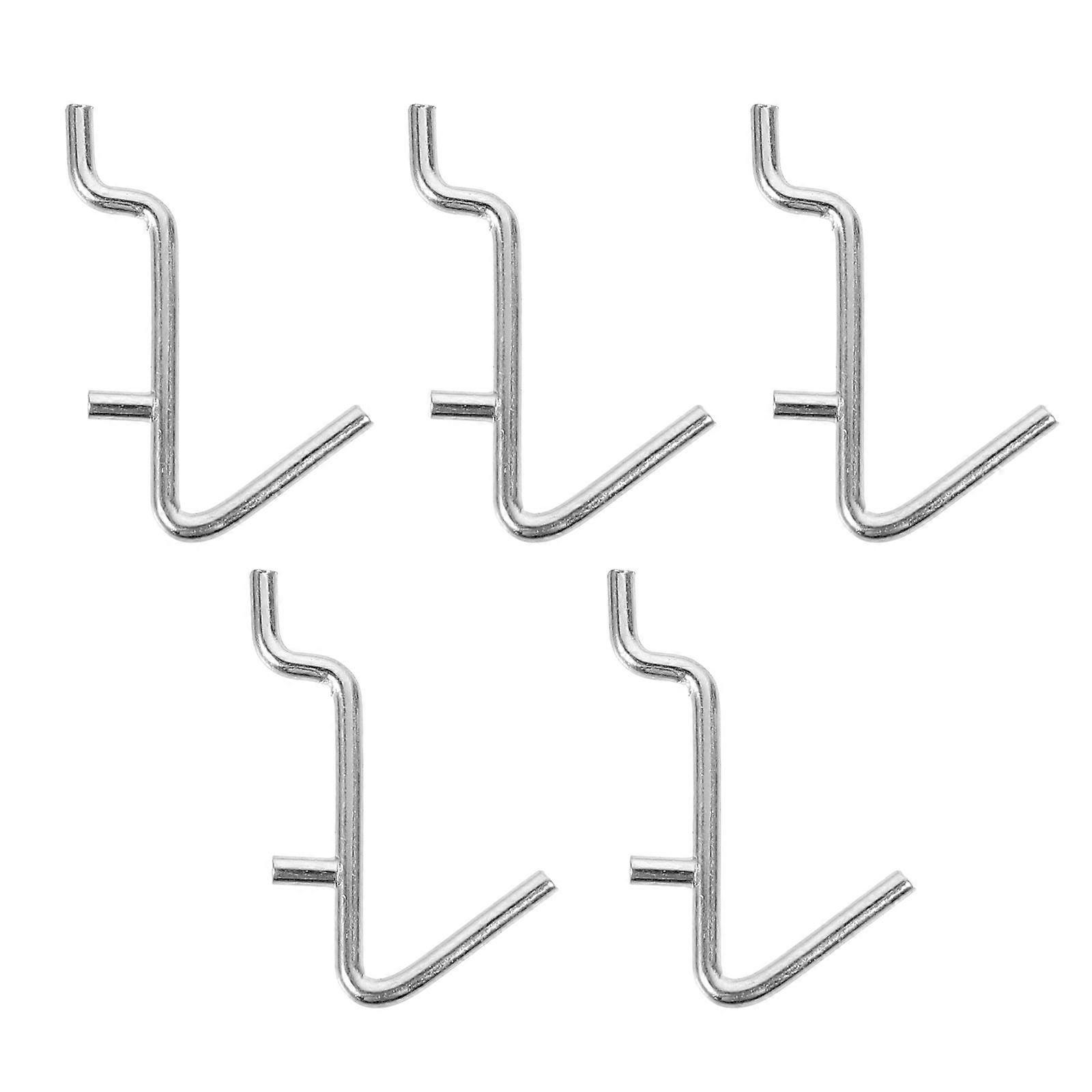 5pcs Peg Board Wall Hooks V Shape Hooks Practical Pegboard Hooks Storage Hooks