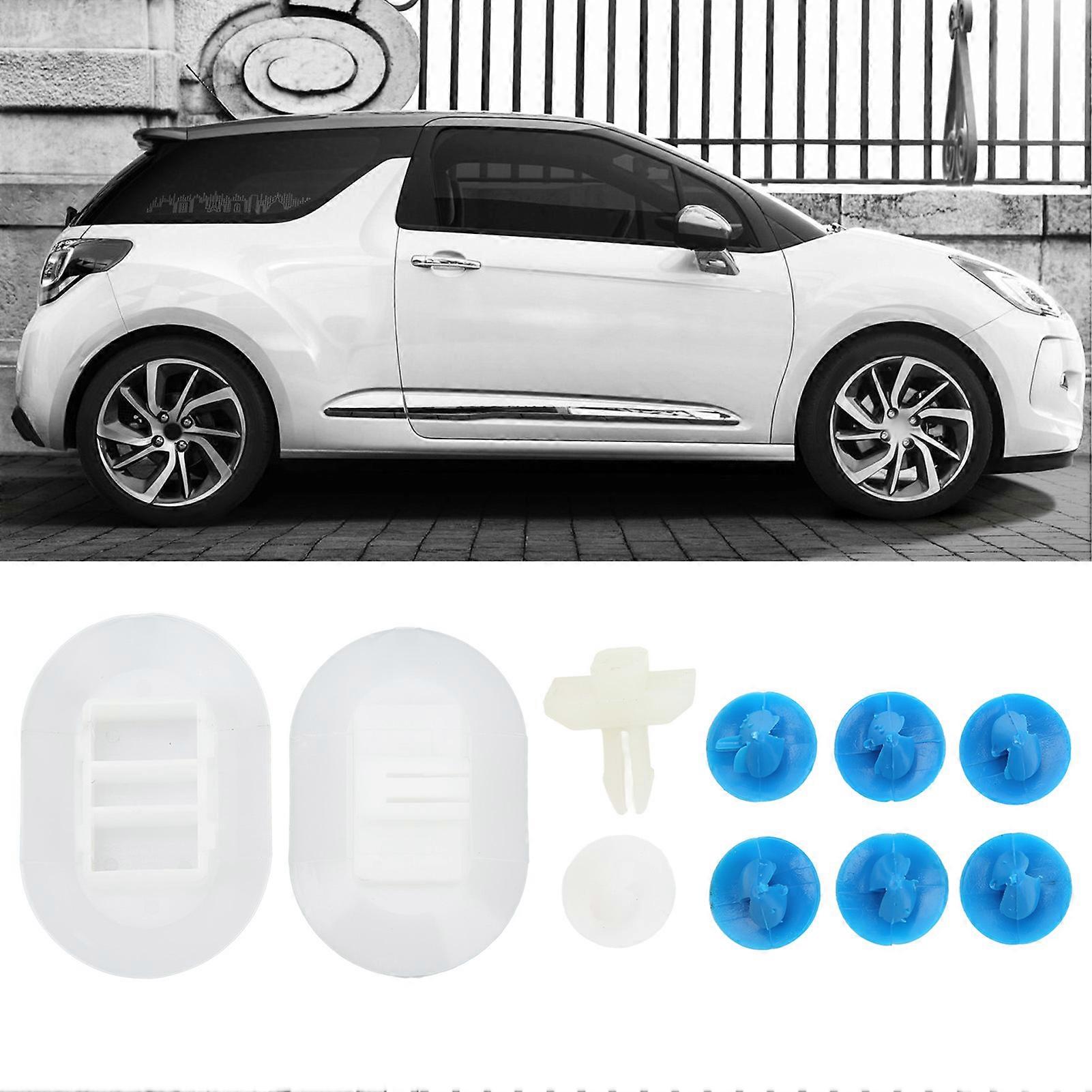 10PCS Car Side Skirt Fixing Clip Set 1610186180 Strong Clamping Force Replacement for Citroen DS3 2009‑2015 