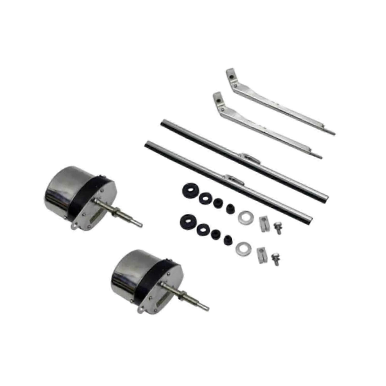 2 Pieces Front Windshield Wiper Motor Replacement Windshield Wiper Motor Kit