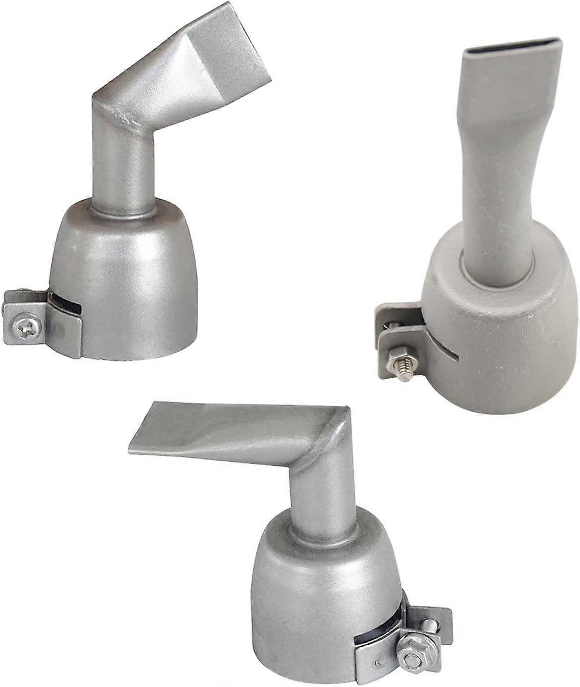 3Pcs 20mm 3 Styles Flat Heat Gun Nozzles 90 Degree/120 Degree/Hot Air Gun Welding Accessories PP PVC Plastic Welding Tool