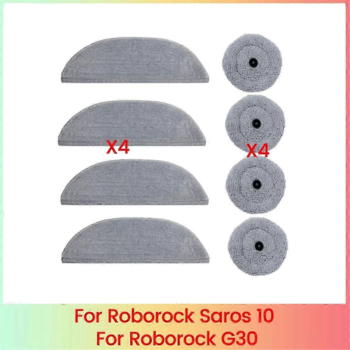 Machine washable mop cloth compatible with Roborock Saros 10 / G30