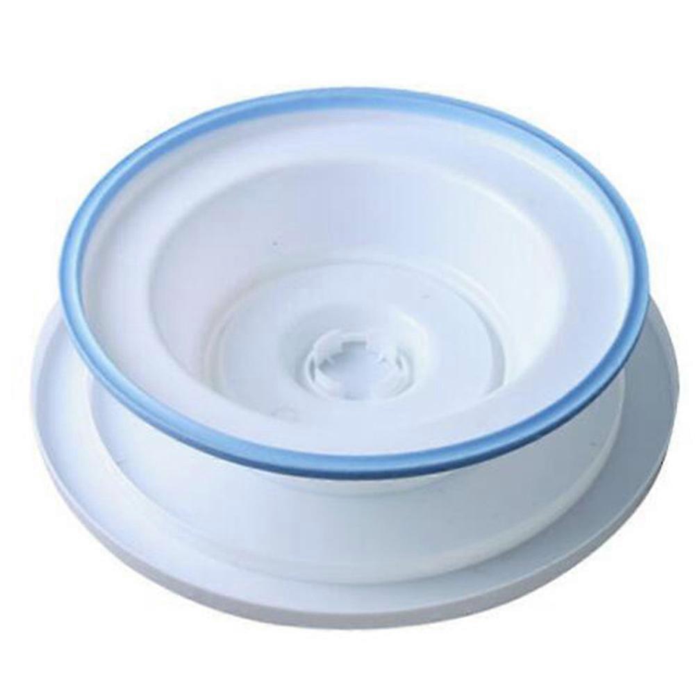 Blue Rotating Cake Stand with Nonslip Surface for Easy Decorating 10 Inch PP