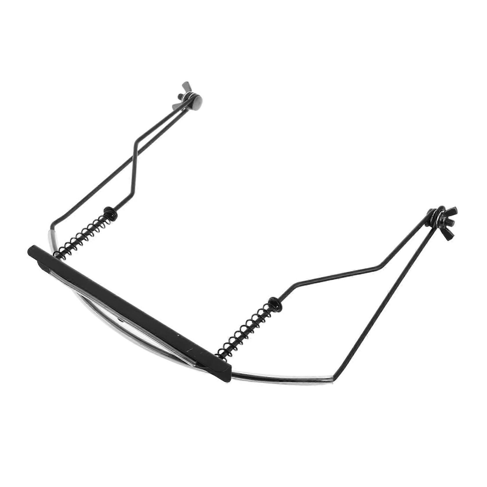 10loch Adjustable Metal Design Harmonica Durable Hands Holder for Performances, Practical Neck Strap for Musicians