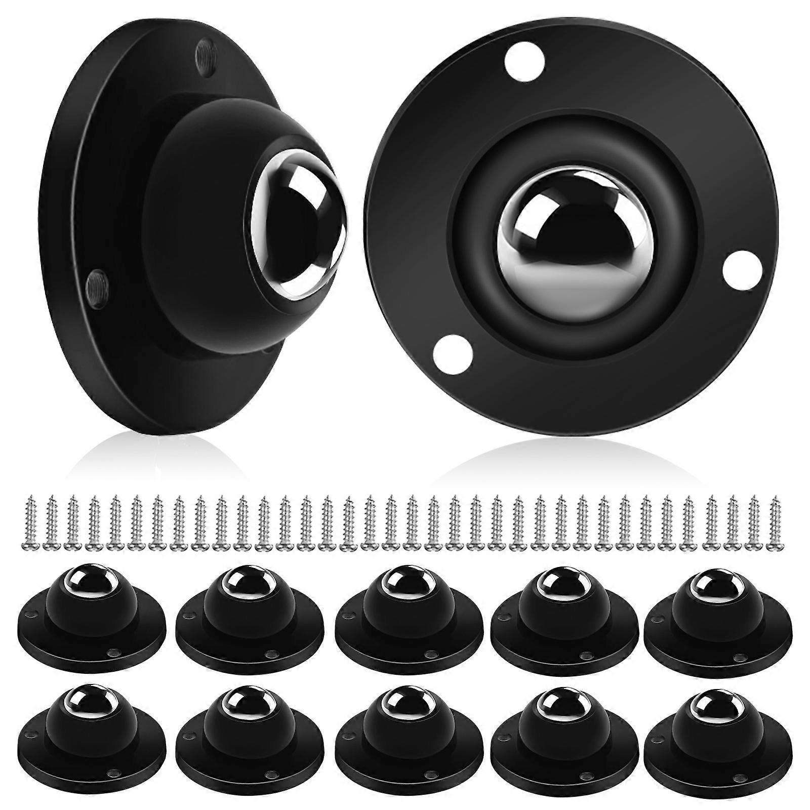 Adhesive Installation Mini Casters For Small Appliances Steel Ball Castors Home Use Office Diy Projects 12Pcs
