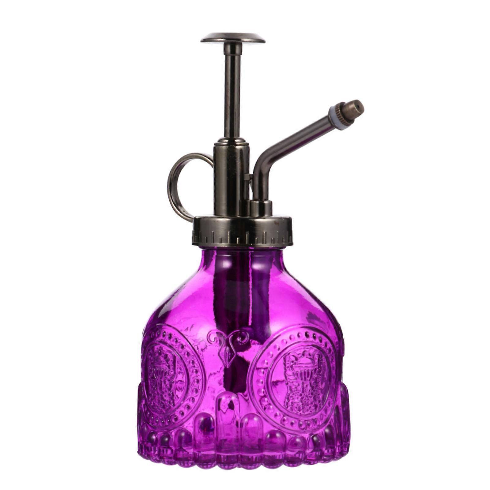 Vintage Glass Spray Watering Can, Refillable Lightweight Ergonomic Design for Precise Watering of Succulents and Flowers, Decorative Pot with Water