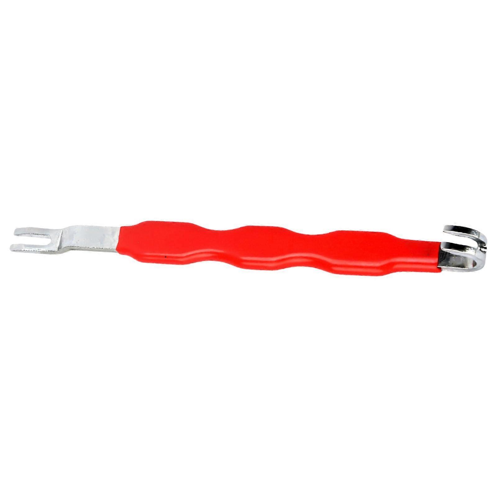 Practical Metal Kfz Terminal Extractor Tool with Non-Slip Grip, Safe Wire Harness Remover, Red Wire Cutting Tool