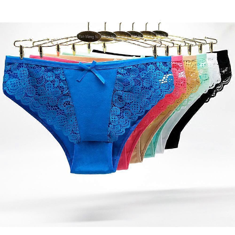 Fehérnemű Női Alsónadrág Bugyi Pamut Szexi Csipke Alsónadrág 6 db/tétel