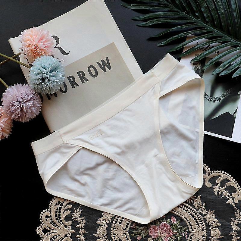 Simple Breathable Panties One-piece Seamless Underwear for Women Low-rise Women's Briefs Plus Size