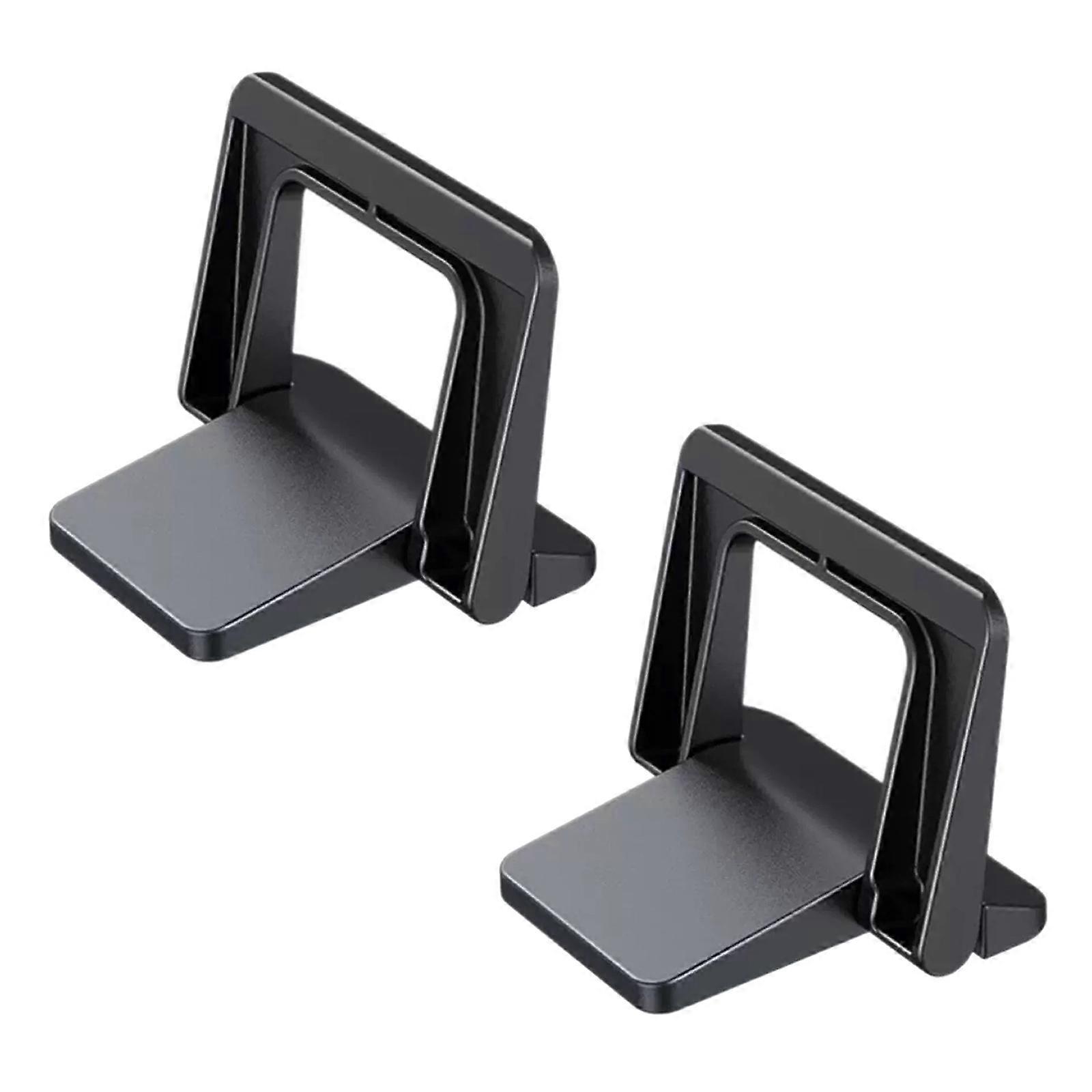 2Pcs Portable Laptop Stand Aluminum Mini Folding Holder Height Adjustment Notebook Bracket Accessories for Laptop Multicolor