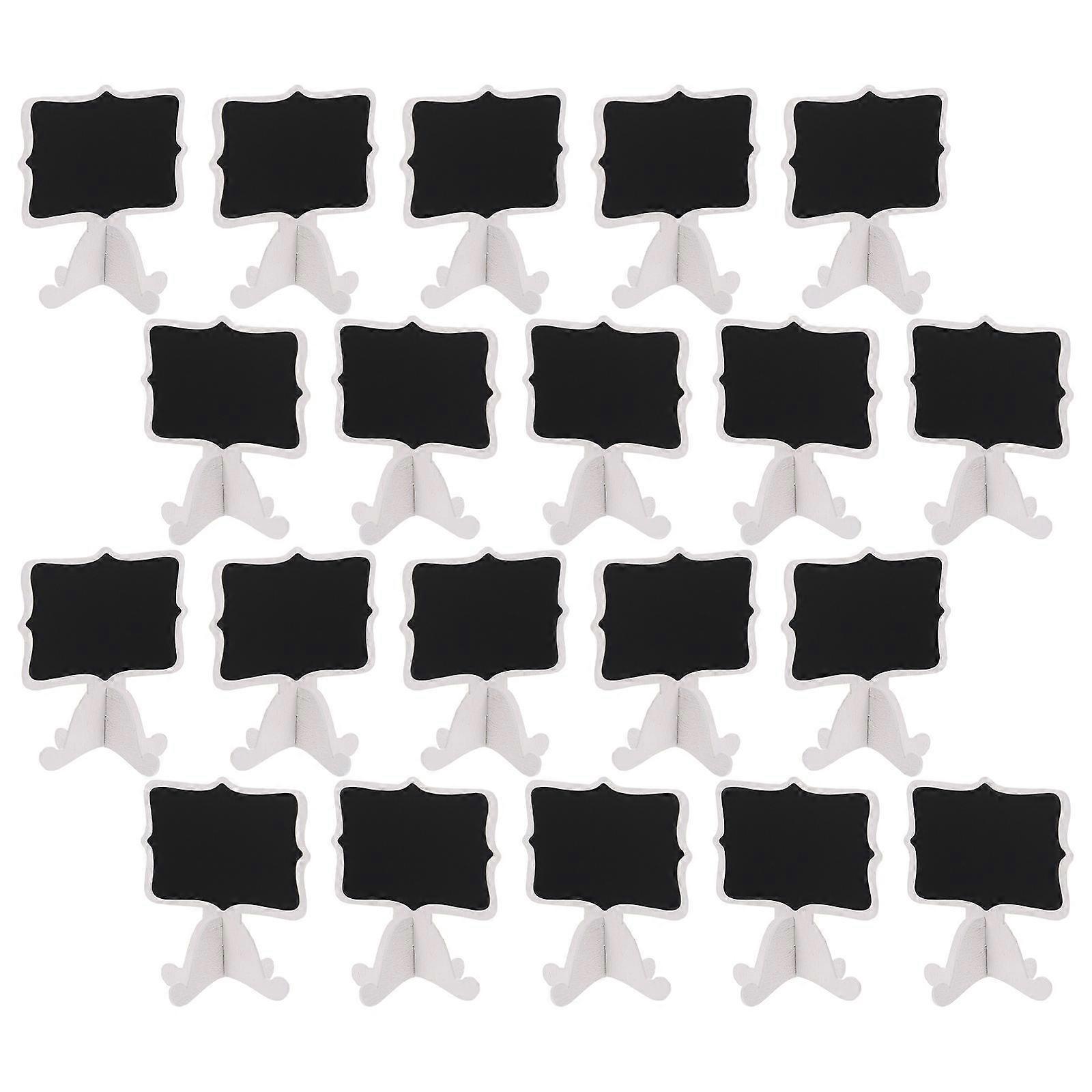 Reusable Mini Chalkboard Signs 20Set For Users Who Need Message Boards Decoration .3X9X6cm Making Signs