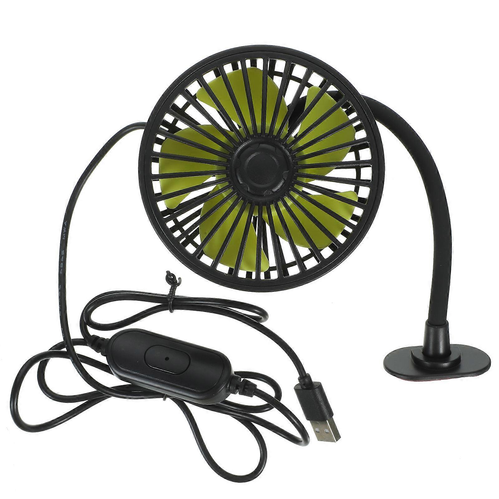 Portable Car Cooling Fan Electric Car Fan 360 Degree Adjustable Hose 1Pcs