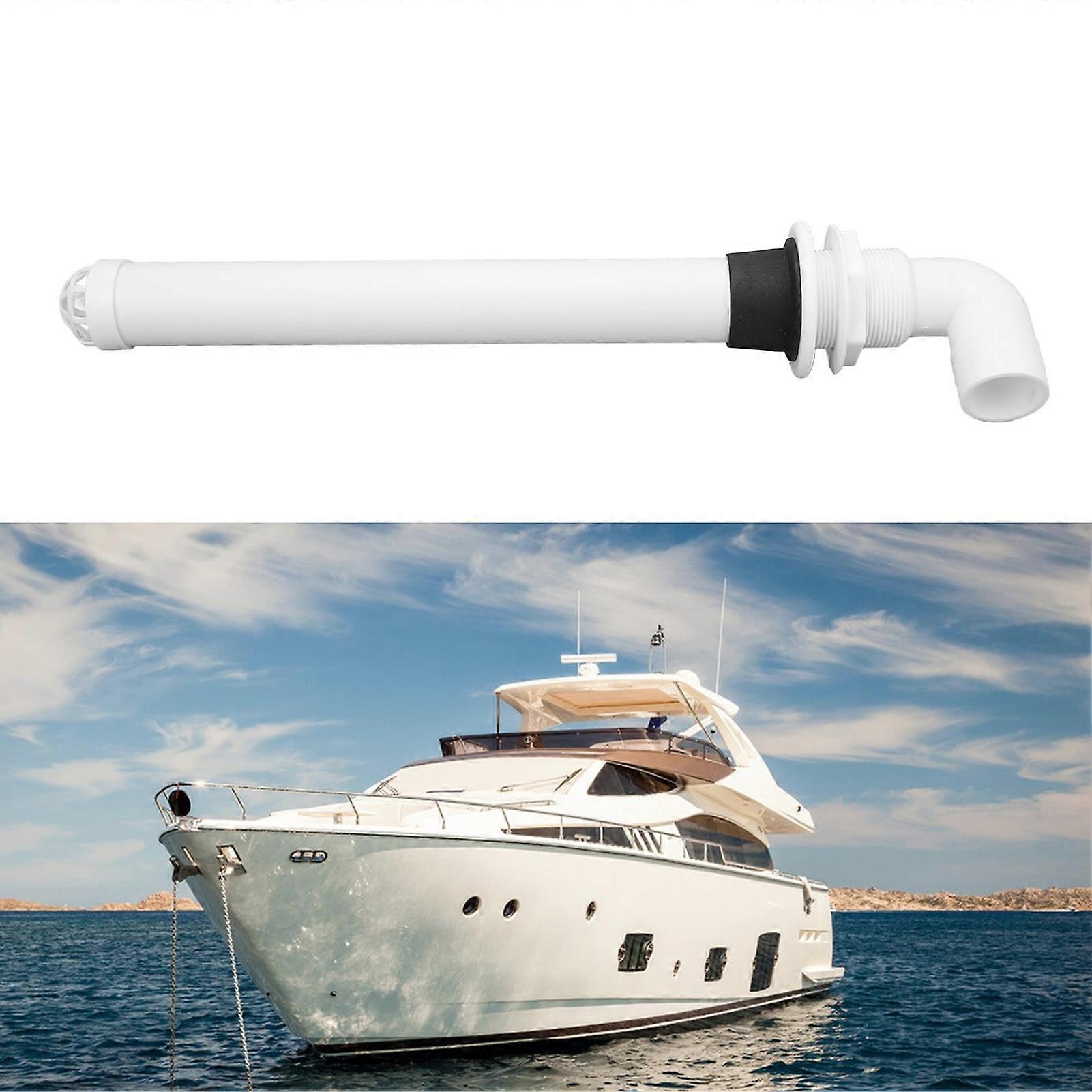 Overflow Drain Pipe Tough Flexible White Stable Water Flow Universal for Yacht Cabin Bathroom RV 