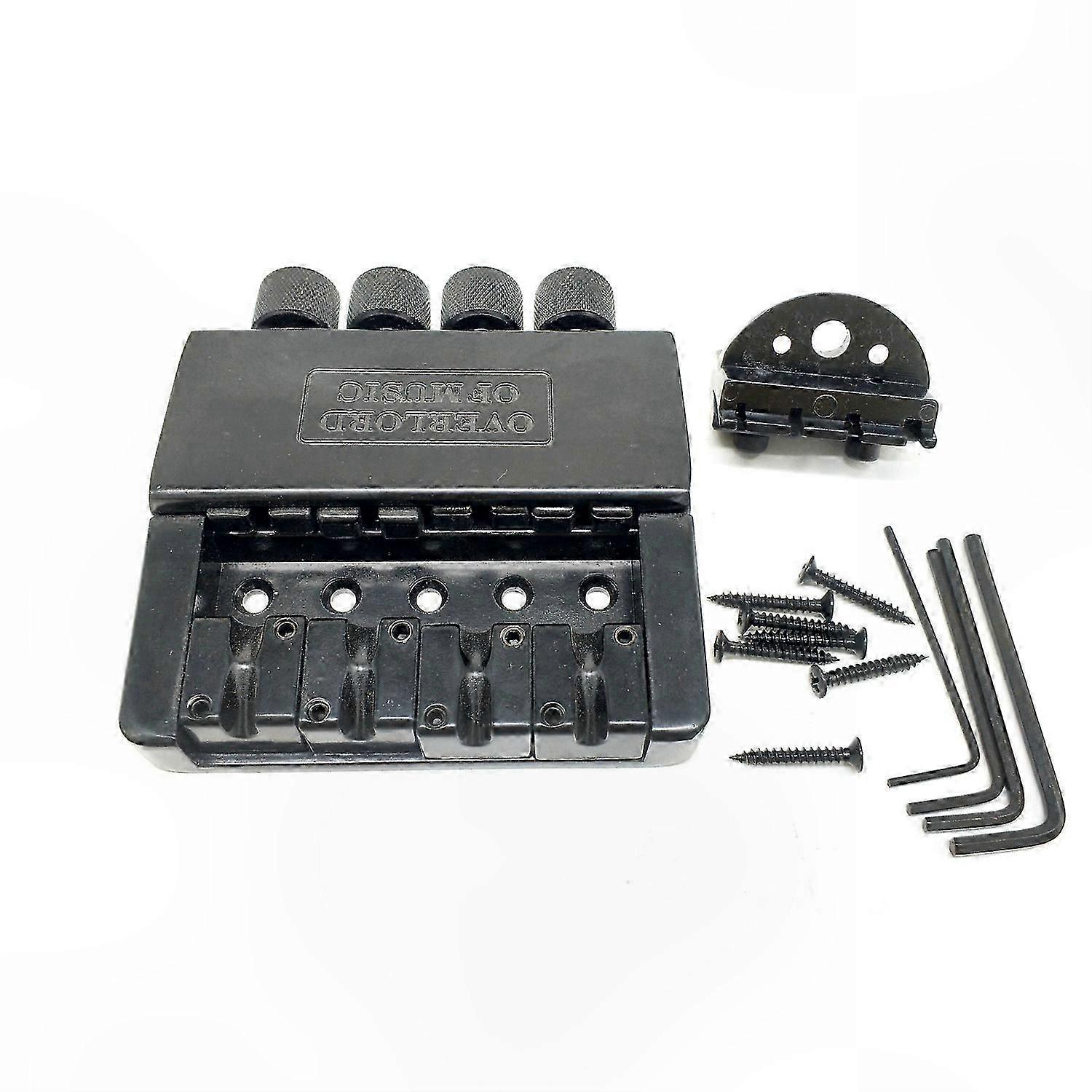4-String Electric Bass Guitar Bridge System Replacement Part for Headless Bass