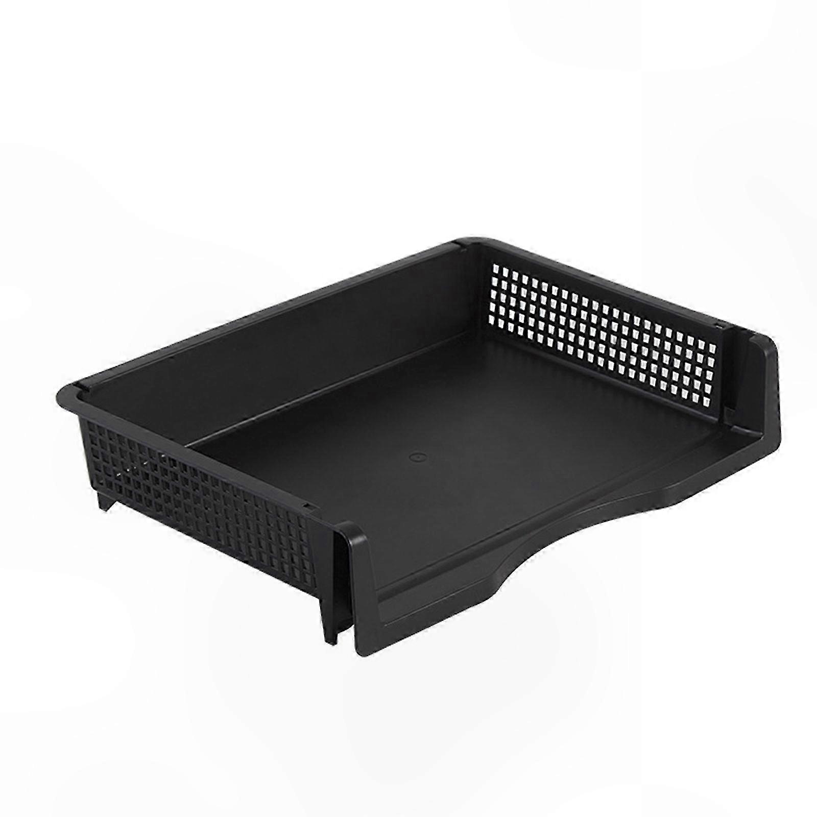 Stackable Paper Sorter Letter Tray Stacking Paper Letter Tray Desk Organizers Vertical Horizontal File Letter Organizers transparent