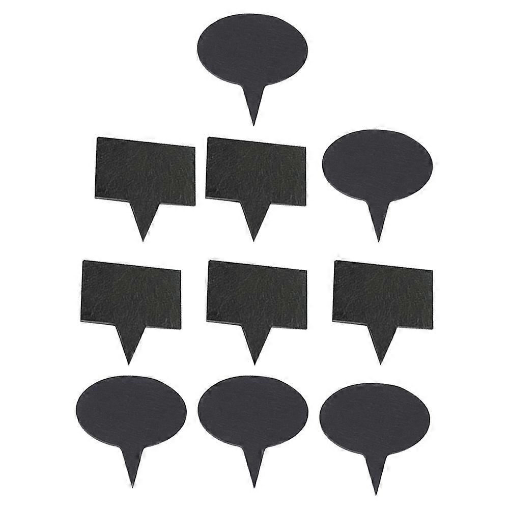 Potting Labels Garden Picks 10Pcs Unique Simple Style Great For Baking Purposes Chic Black Practical Usage
