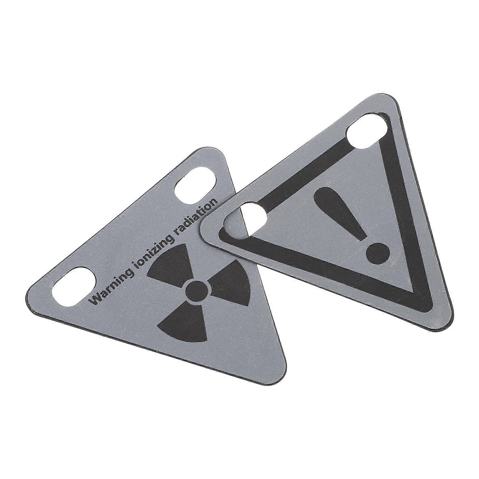 Night Triangle Reflector Stickers For Cyclists Designed For Bad Weather Conditions With Reflective Function 2Pcs