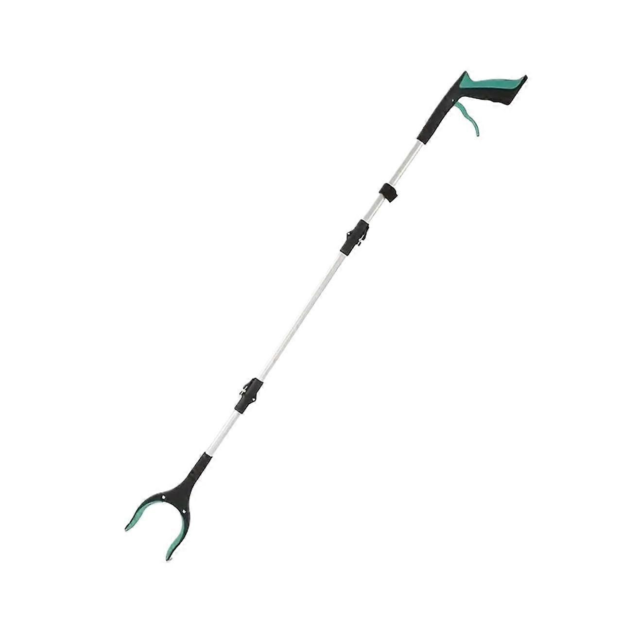 Grabber Reacher Tool Aluminium Alloy Picker Pliers for Waste Collection Green 43.31inch