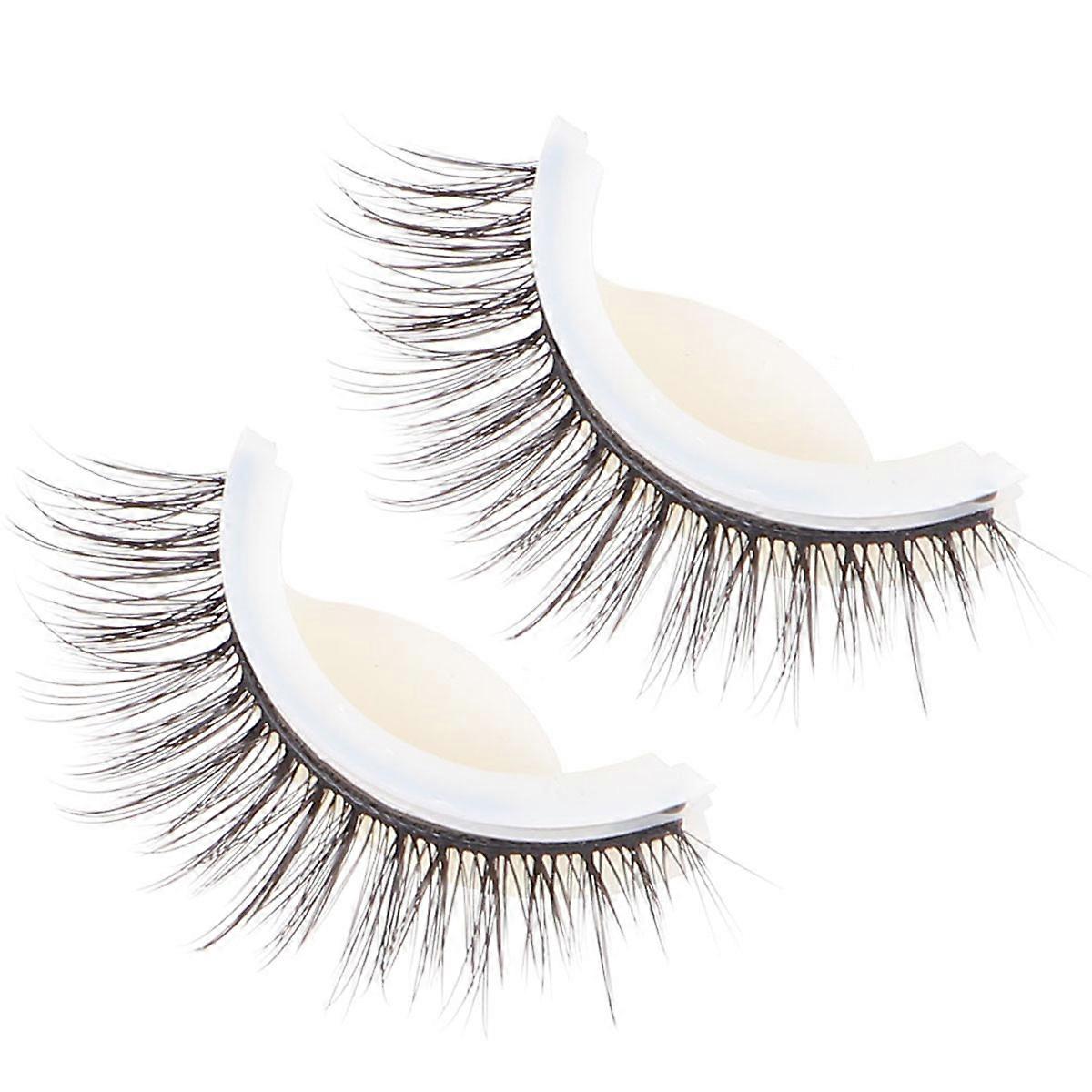3D Thick Reusable Eyelash Extensions Self-Adhesive Lashes For Photo Shoot 3x2x2cm Safe And Comfortable 1 Pair