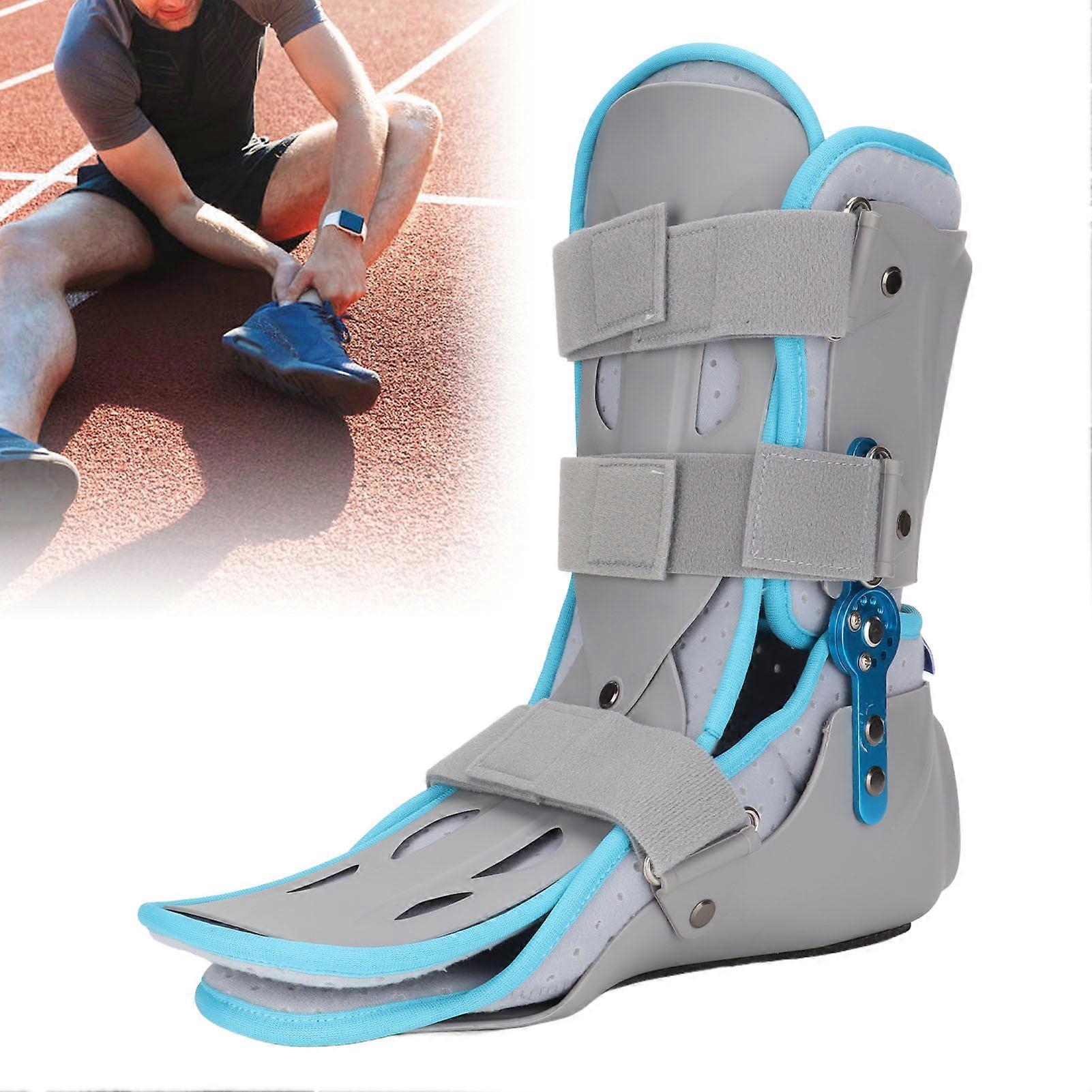 Ankle Support Stabilizer Brace Adjustable Angle 360° Protection Breathable Foot Drop Fixation Splint Brace M SizeRight 