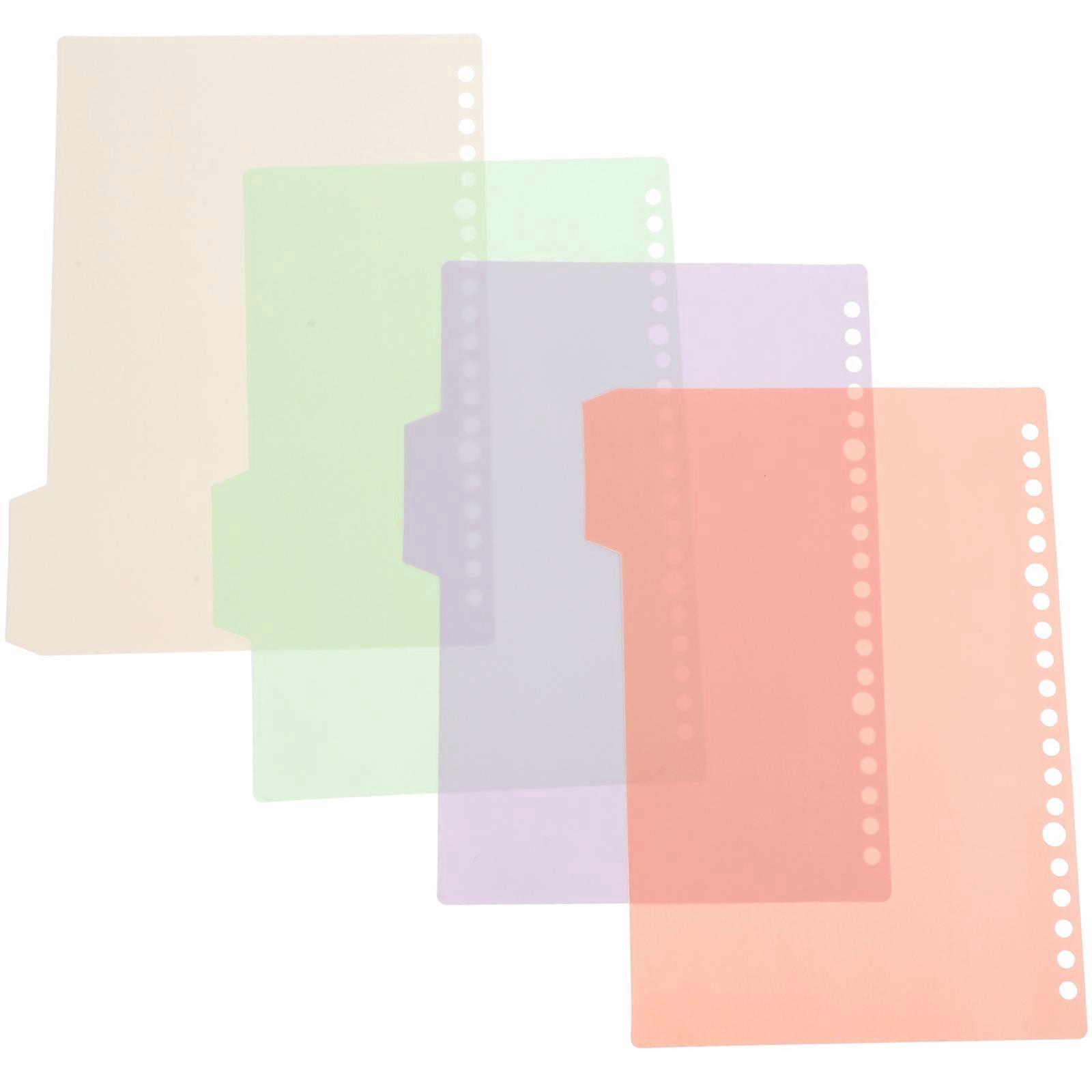 8pcs Versatile File Dividers Bookmark Paper Dividers Page Markers for Binders Loose Leaf