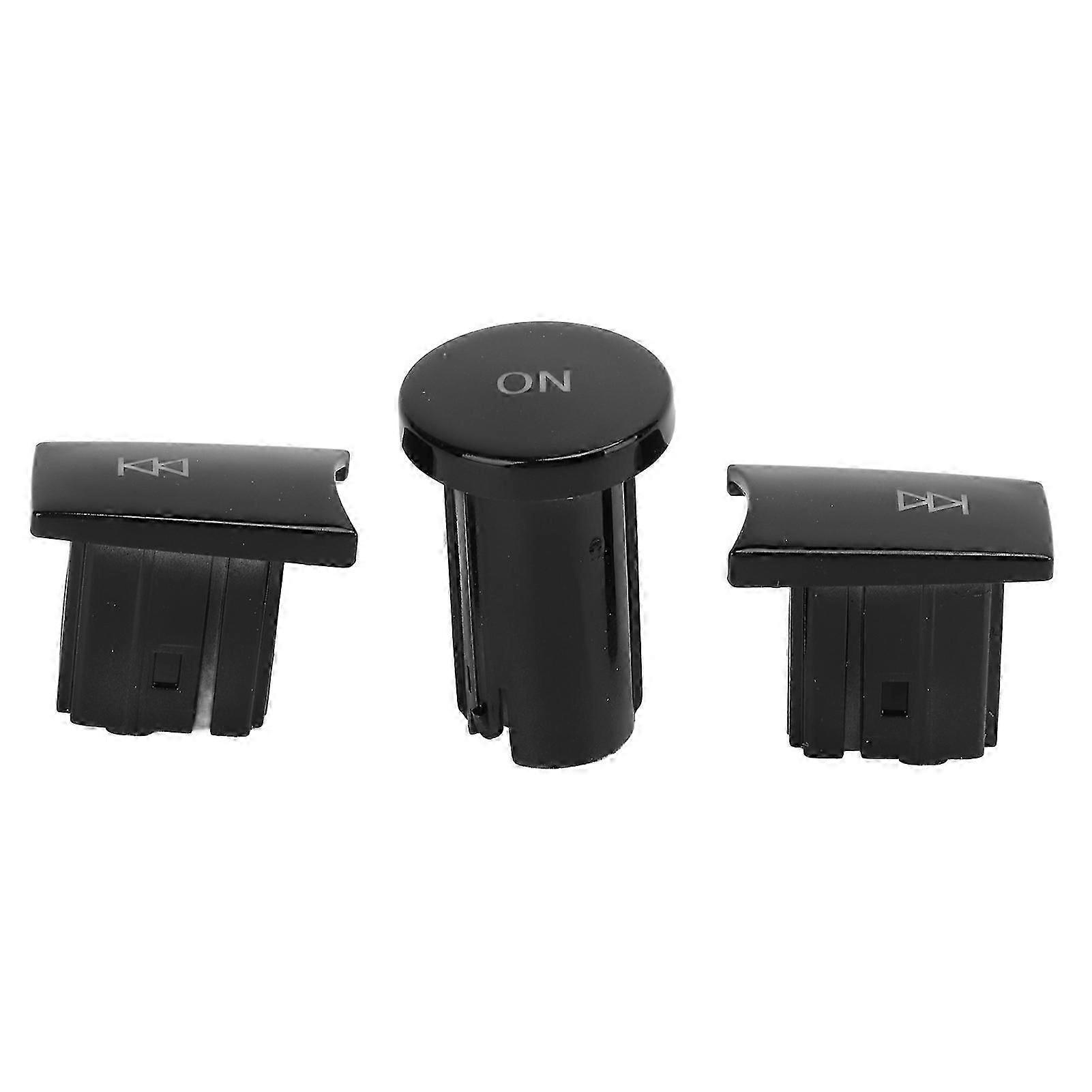 3pcs Multimedia Knob Control Button Car Accessories Replacement for Benz ML GL Class 20122015(Piano Black )