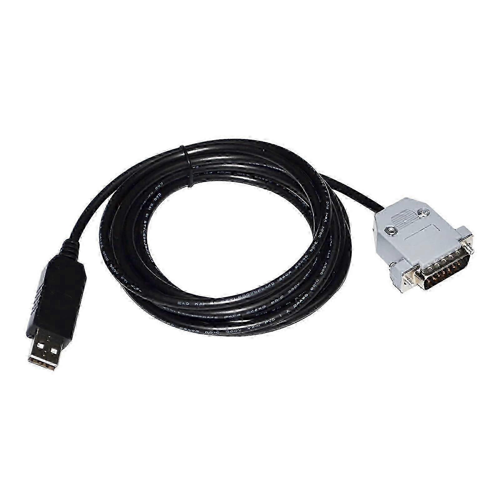 كابل تسلسلي USB إلى DB15 ذكر RS232 - محول D-SUB ذو 15 سنا للأجهزة المتوافقة (1.8 ميجا)