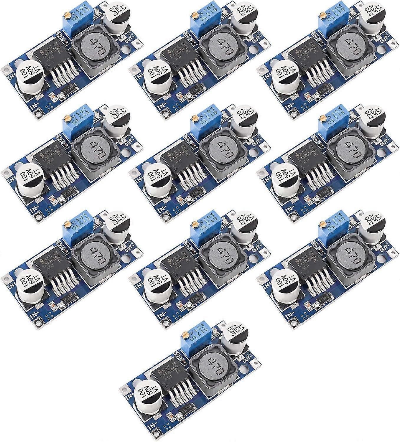 10 Pack LM2596 LM2596S Adjustable Voltage Regulator Step Down Variable Volt