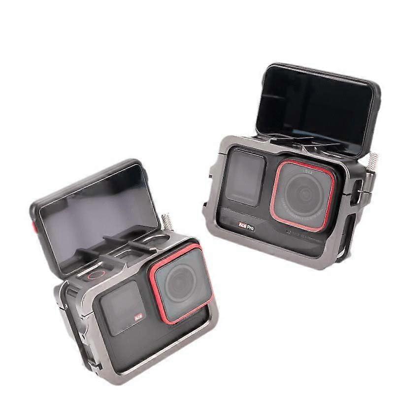 Insta360 Ace Pro/Ace Aluminum Alloy Frame Cage, Metal Protective Frame Case for Insta360 Ace, Protective Case Accessories
