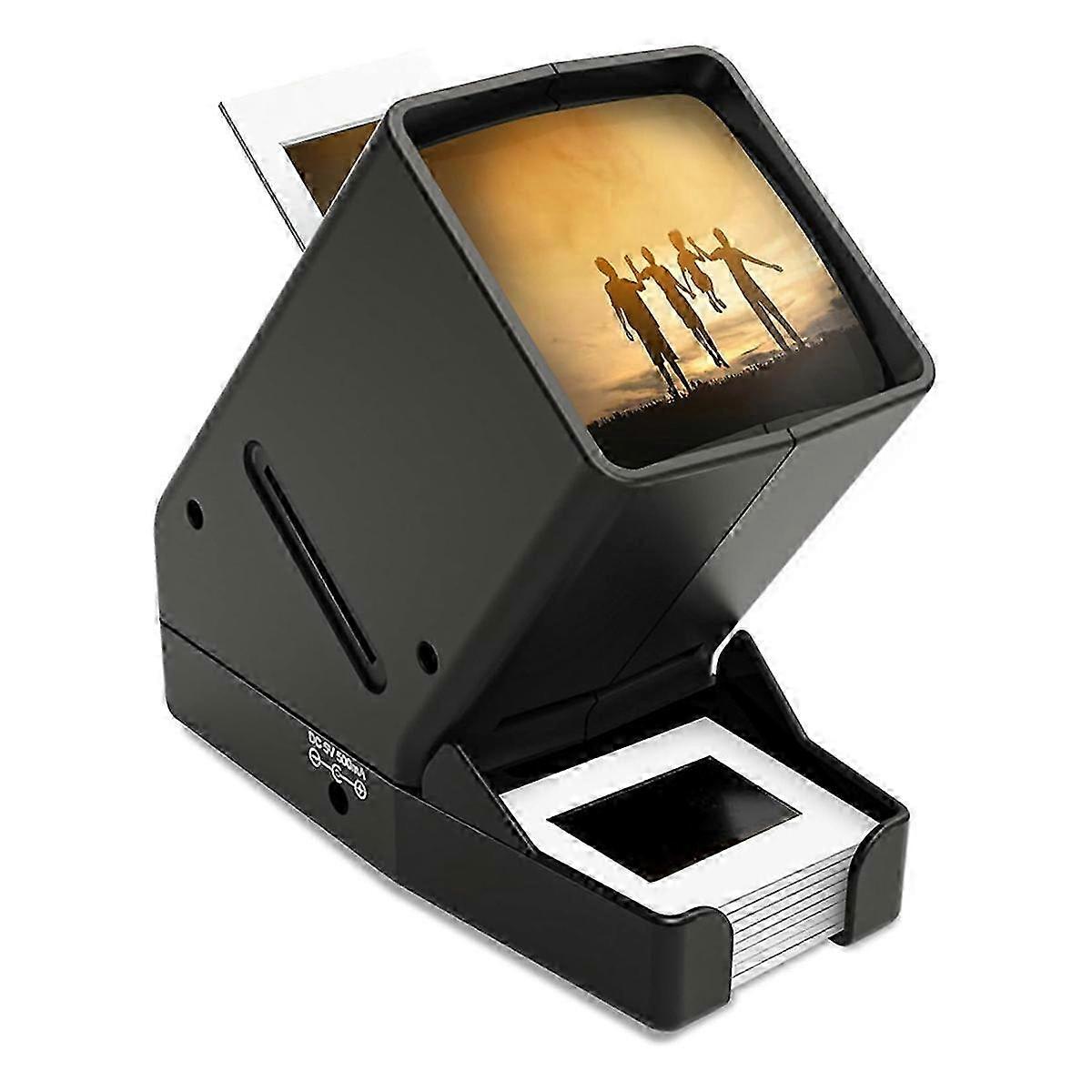 35mm Film Slide Viewer with 3X Magnification USB or Battery Powered for Daylight Slides
