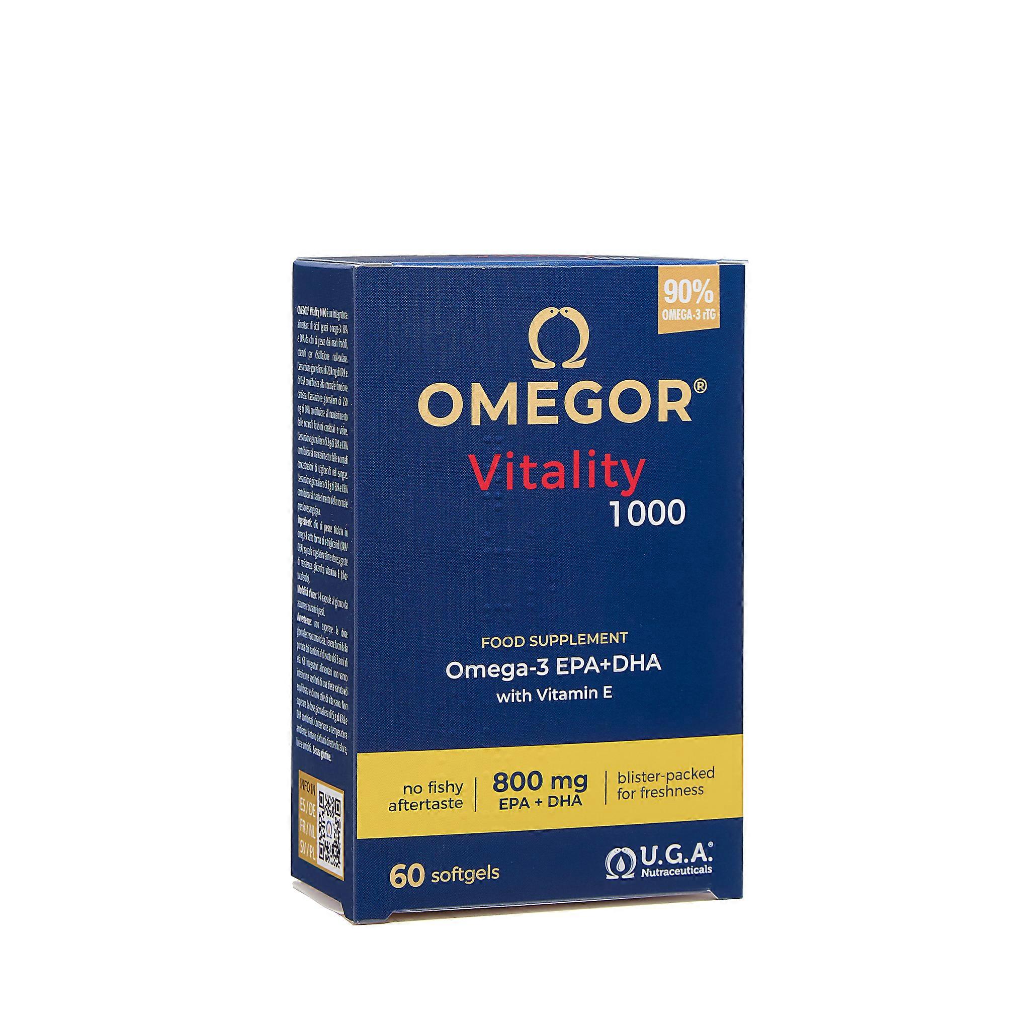 Omegor Vitality 1000 - Omega3 Epa en DHA 60 capsules
