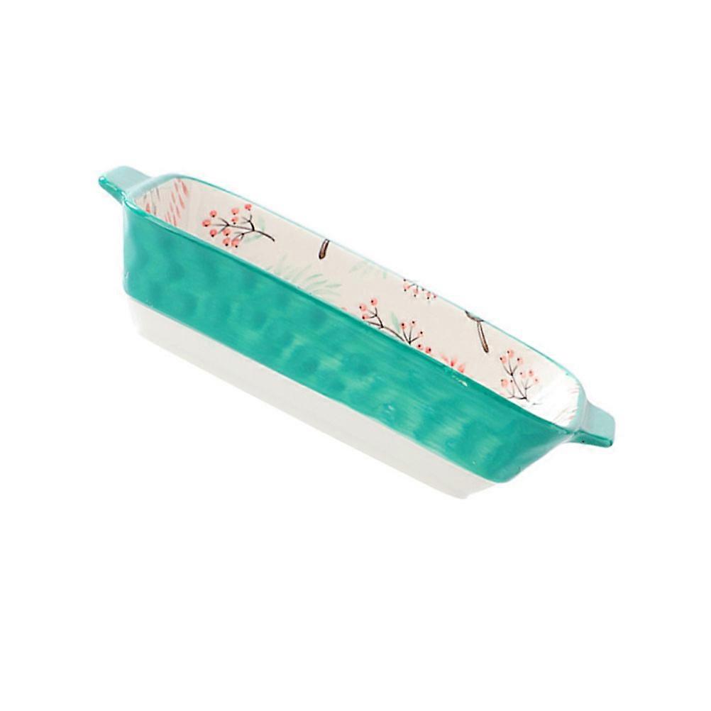 Bunny Serving Tray Ceramic Bakeware For Various Occasions Like Parties And Gatherings 22X12.3Cm Refrigerator Safe 1Pack