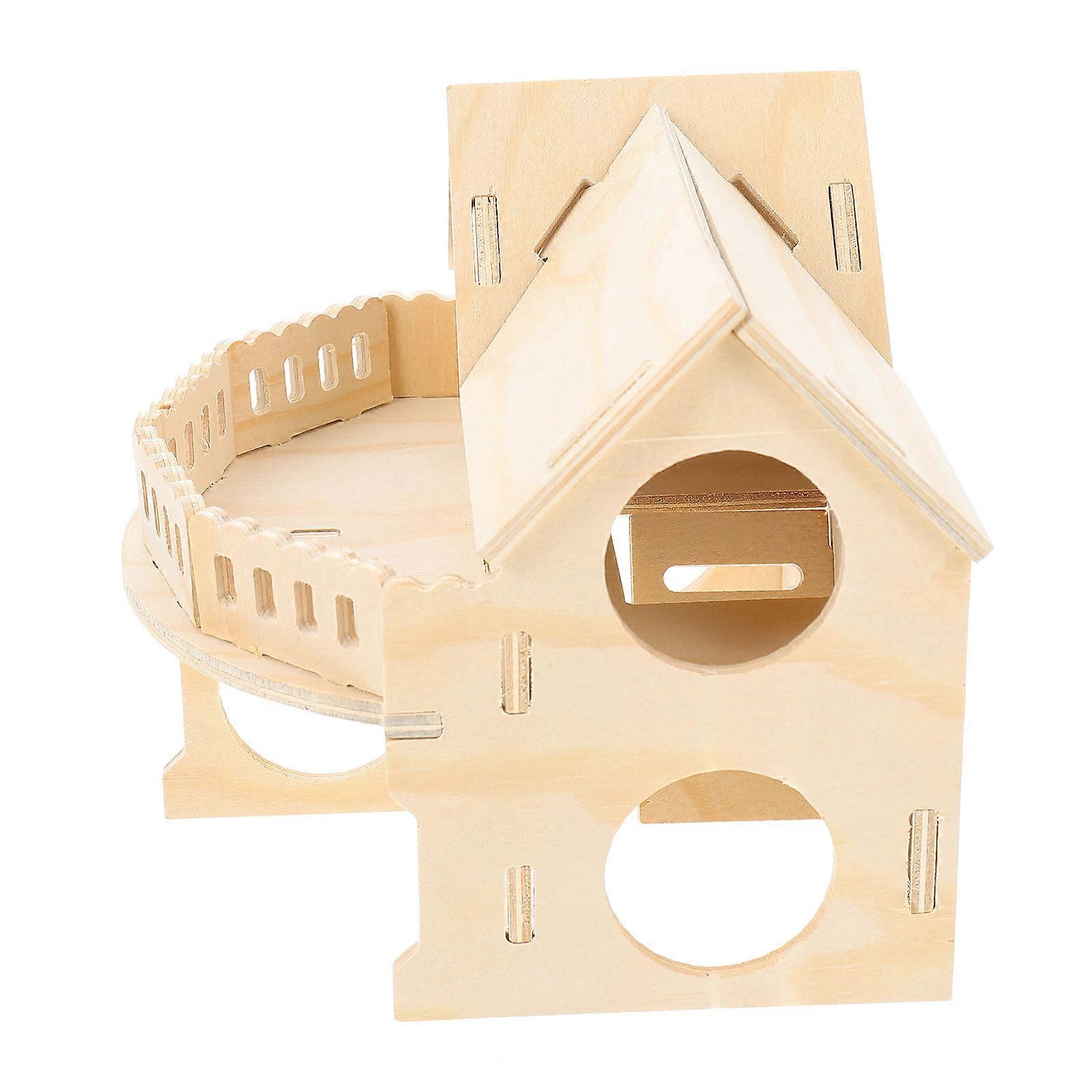 Cozy Brown Pet Nest for Small Animals Providing Comfortable Sleep and Safe Biting 7x5 Inches