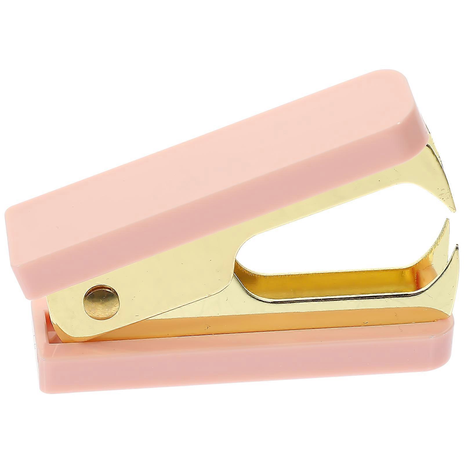 Pink Lightweight Staple Puller for Home Office Desk Use