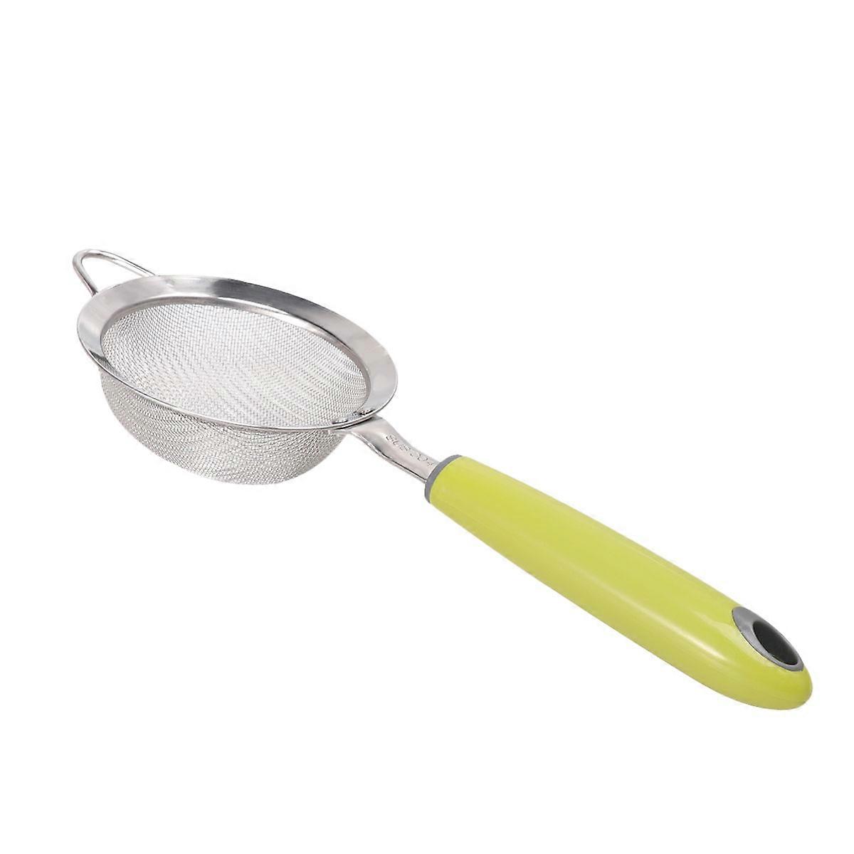 Stainless Steel Mesh Sieve Strainer For Kitchen Tool Baking Green Fine Mesh 1Pack