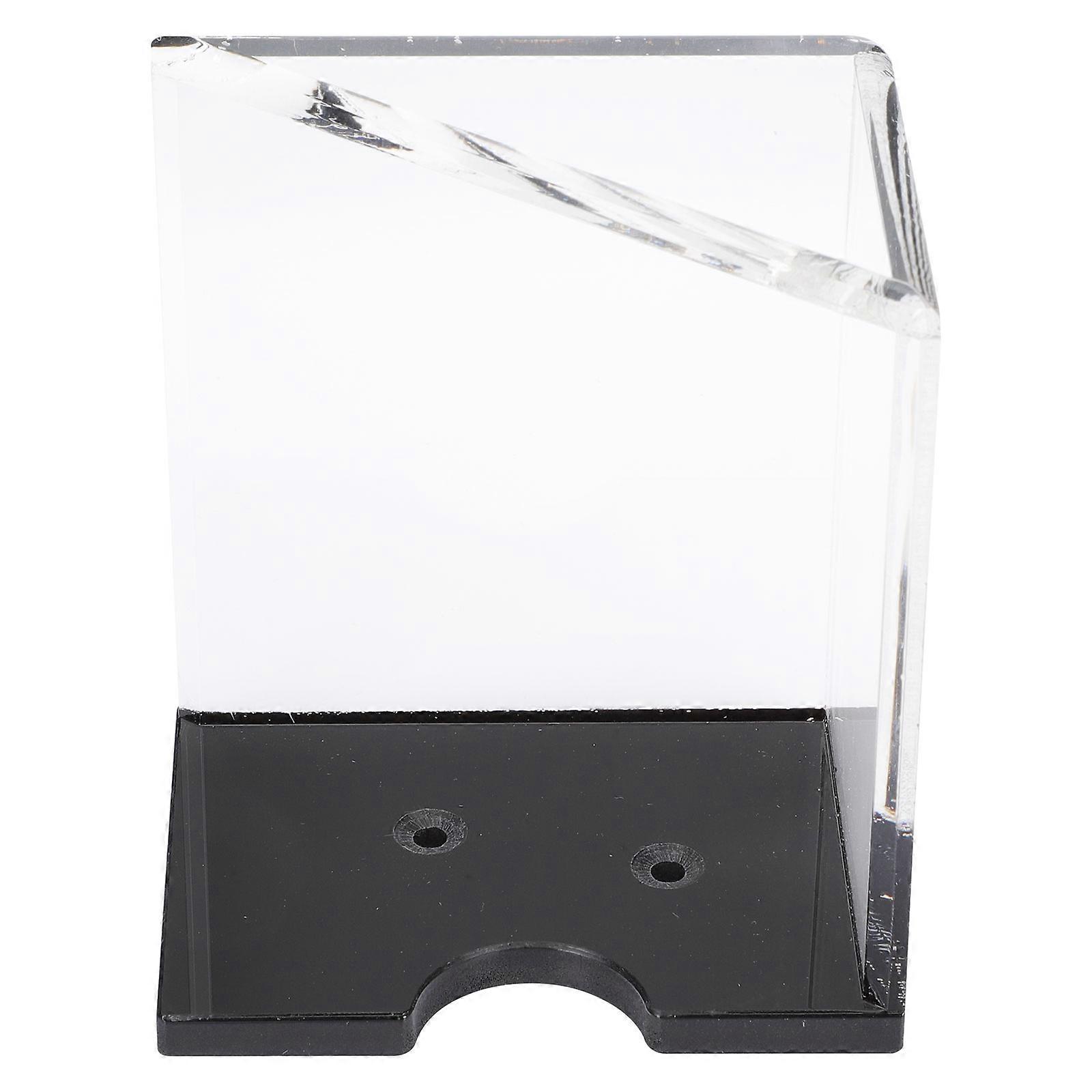Acrylic Playing Card Stand for Storage Durable Clear Home Accessory White 3.5 x 2.8 Inches
