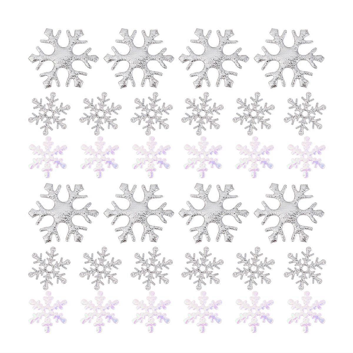 Snowflakes Confetti 600Pcs Party Decorations Assorted Color Decorative Christmas Occasion 2Cm Diameter White Snowflake Function