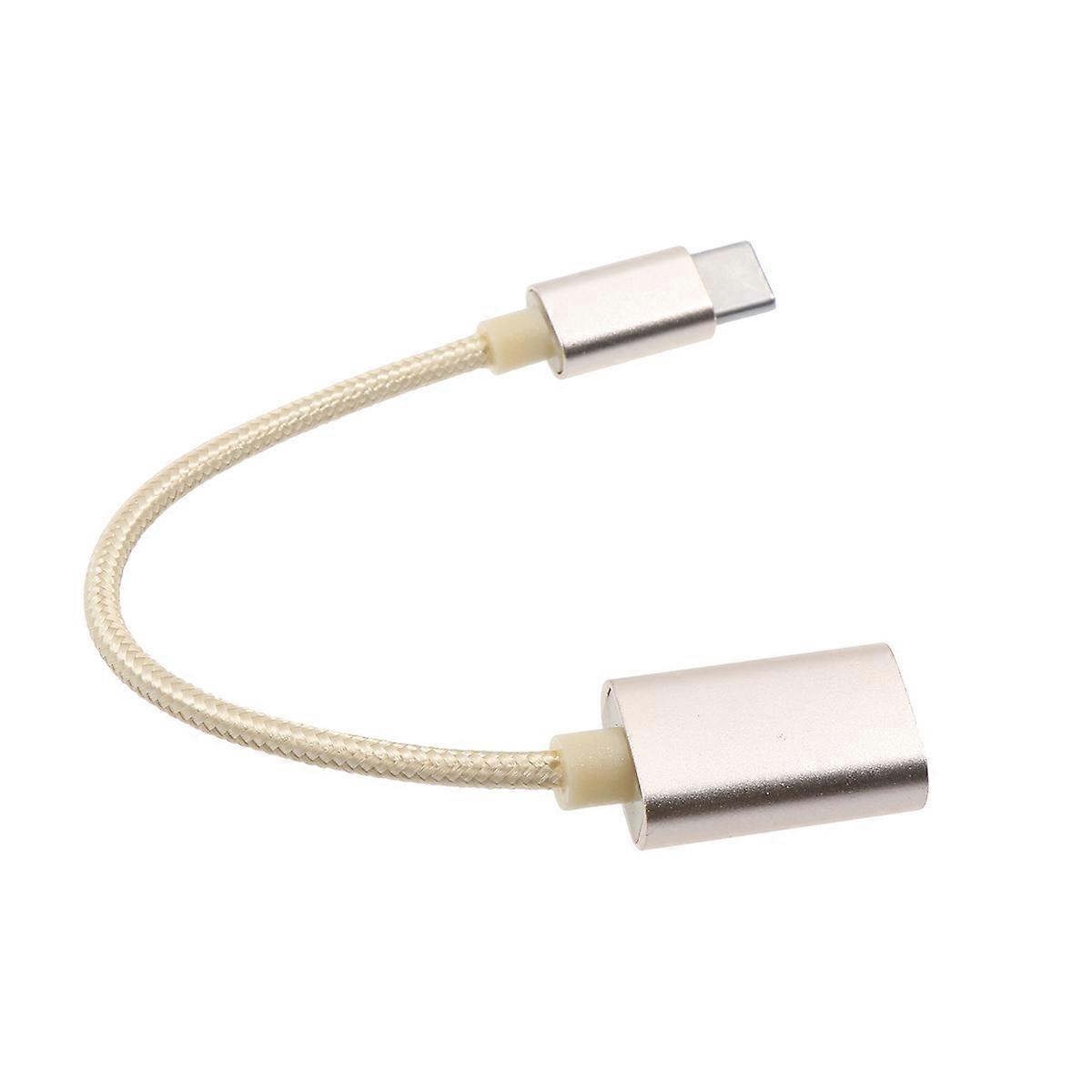Type-C to USB Adapter Braided Cable Converter for Otg Data Transfer
