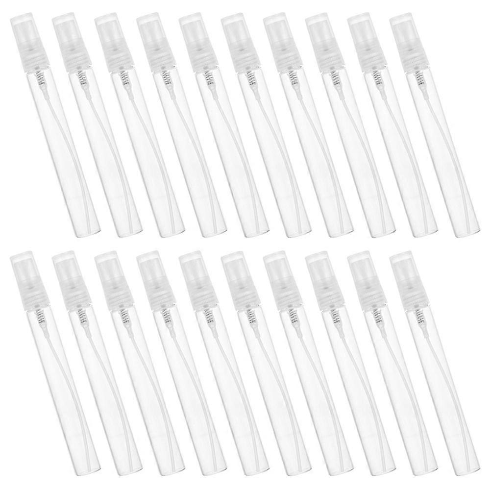 25Pack Mini Travel Bottles Round Leakproof Transparent Glass Dispenser For Camping Use