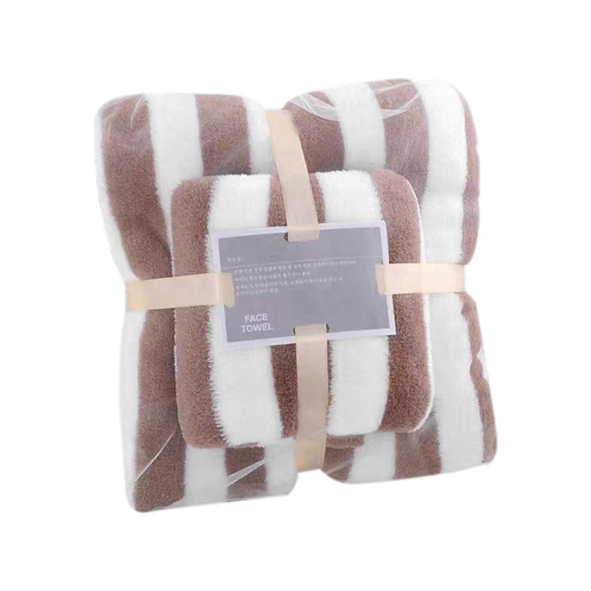 Bath Towel Set Quick Dry Bath Towels, Coral Velvet Soft Absorbent Bath Towels for Adults Face E