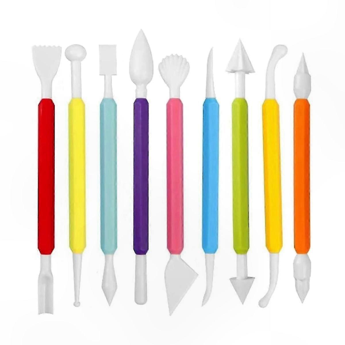 9-Piece Fondant Tool Set for Cake Decorating and Sculpting, Ideal for Creative Baking and Marshmallow Designs